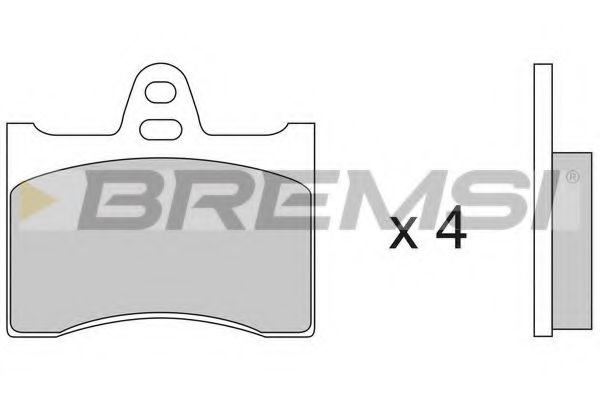 BREMSI BP2117 Тормозные колодки BREMSI для CITROEN