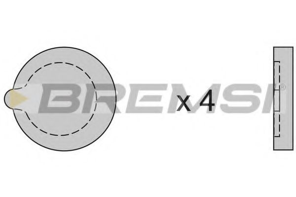 BREMSI BP2121 Тормозные колодки BREMSI 