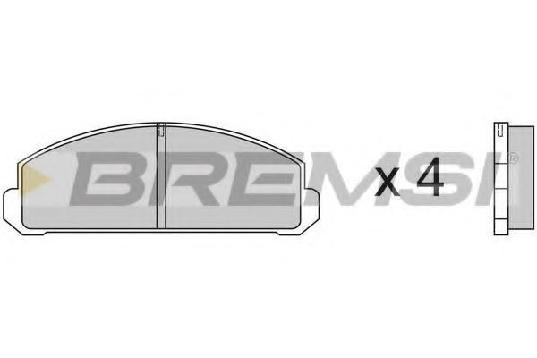 BREMSI BP2123 Тормозные колодки BREMSI 