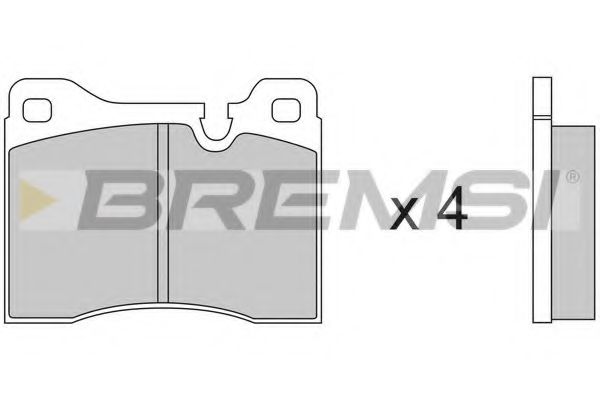BREMSI BP2125 Тормозные колодки BREMSI 