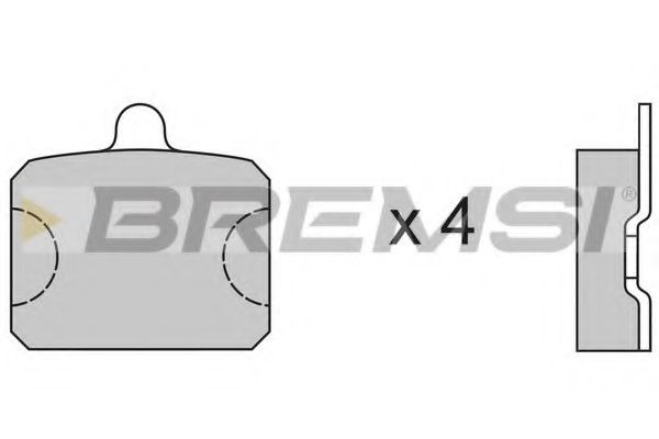 BREMSI BP2126 Тормозные колодки BREMSI 