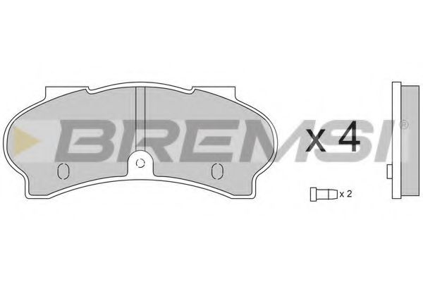 BREMSI BP2134 Тормозные колодки BREMSI для RENAULT