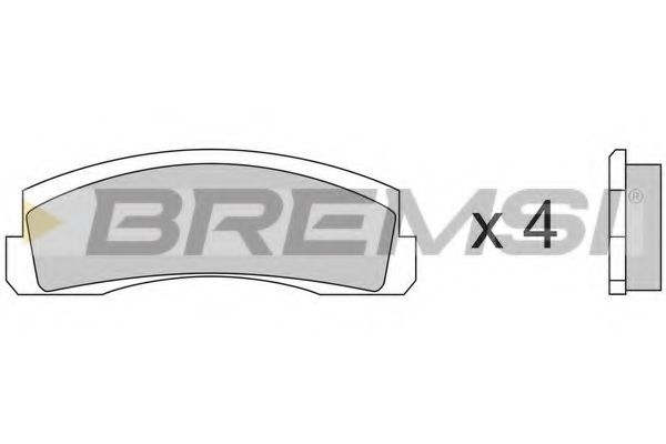 BREMSI BP2138 Тормозные колодки BREMSI для LADA
