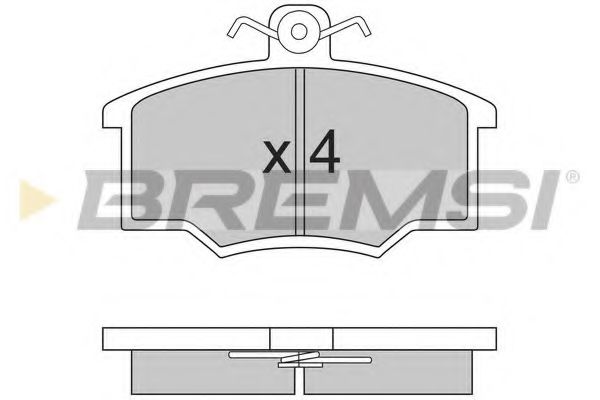 BREMSI BP2143 Тормозные колодки BREMSI 
