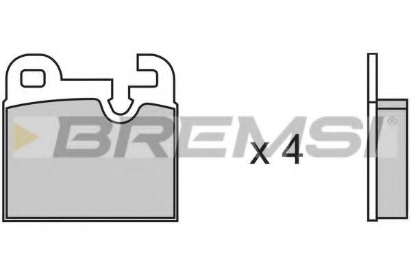 BREMSI BP2145 Тормозные колодки BREMSI для ALFA ROMEO