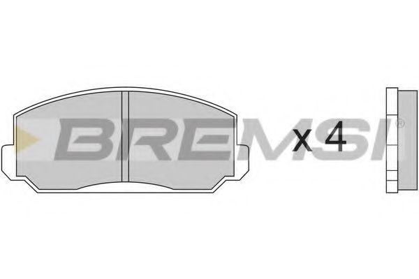 BREMSI BP2150 Тормозные колодки BREMSI 