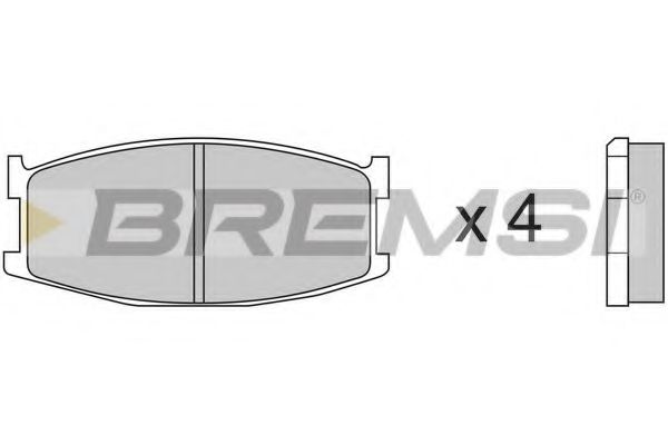 BREMSI BP21521 Тормозные колодки BREMSI 