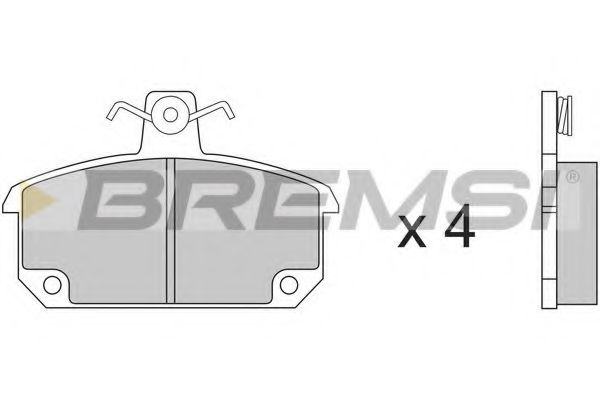 BREMSI BP2153 Тормозные колодки BREMSI 