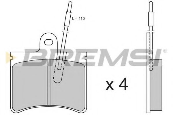 BREMSI BP2161 Тормозные колодки BREMSI 