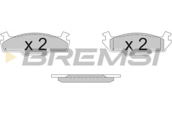 BREMSI BP2162 Тормозные колодки BREMSI для SEAT