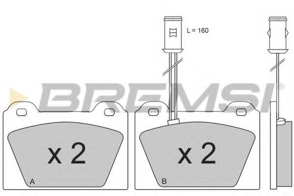 BREMSI BP2164 Тормозные колодки BREMSI 