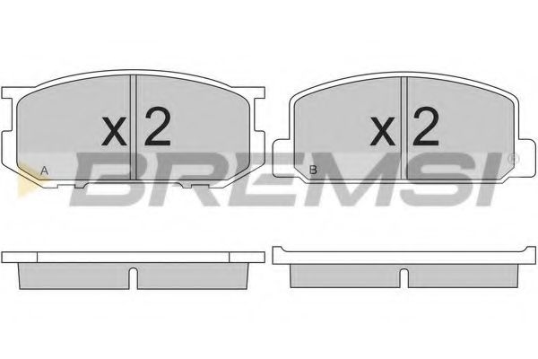 BREMSI BP2165 Тормозные колодки BREMSI 