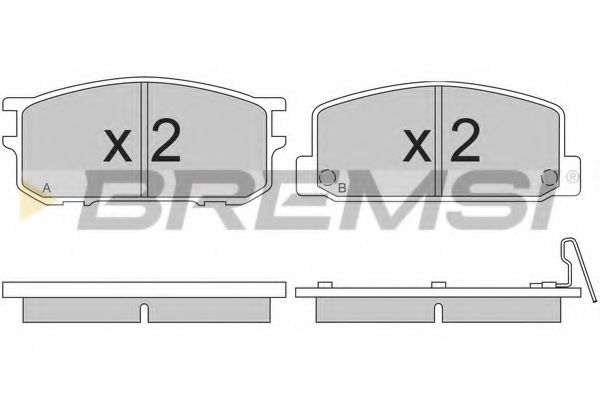BREMSI BP2167 Тормозные колодки BREMSI 