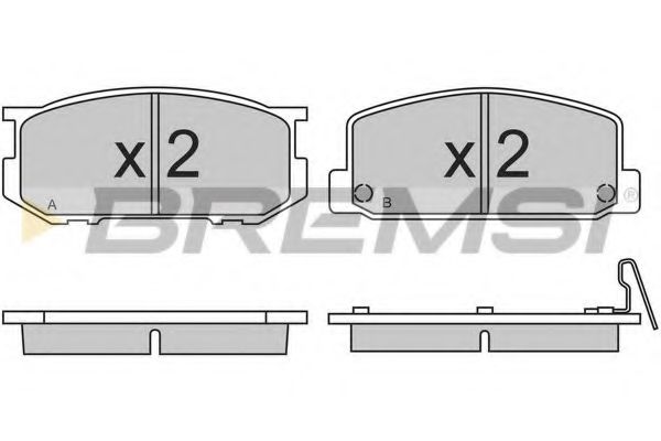 BREMSI BP21671 Тормозные колодки BREMSI 