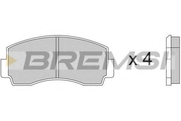 BREMSI BP2168 Тормозные колодки BREMSI 