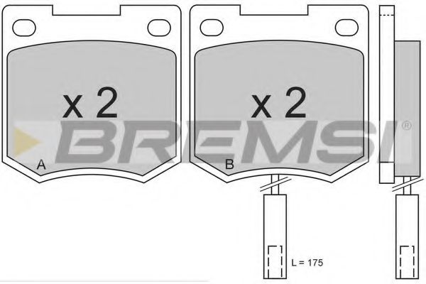 BREMSI BP2171 Тормозные колодки BREMSI 