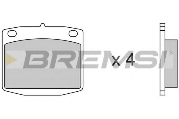BREMSI BP2173 Тормозные колодки BREMSI 