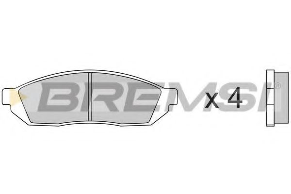 BREMSI BP2176 Тормозные колодки для SUZUKI SUPER CARRY