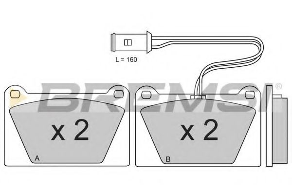 BREMSI BP2179 Тормозные колодки BREMSI 