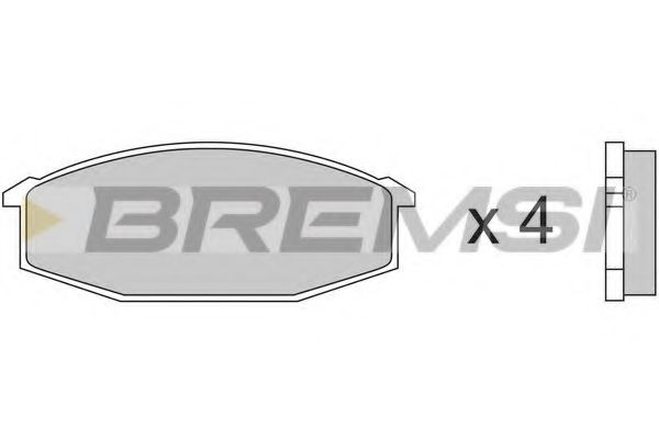 BREMSI BP2180 Тормозные колодки BREMSI 