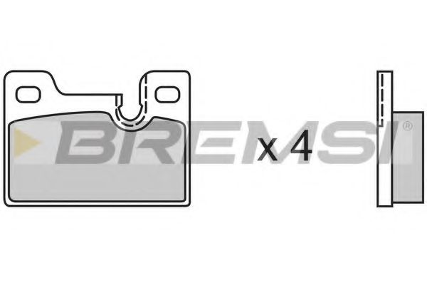 BREMSI BP2185 Тормозные колодки BREMSI 