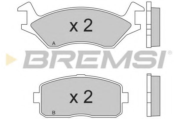BREMSI BP2189 Тормозные колодки BREMSI 
