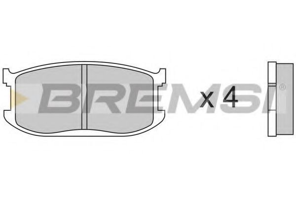 BREMSI BP2191 Тормозные колодки BREMSI 