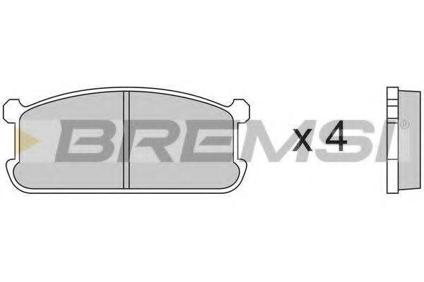 BREMSI BP2192 Тормозные колодки BREMSI 