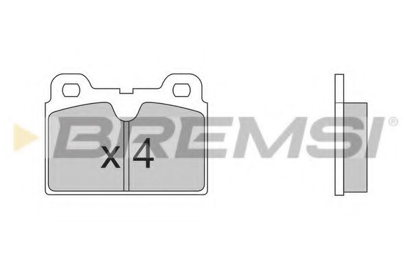 BREMSI BP2202 Тормозные колодки BREMSI 