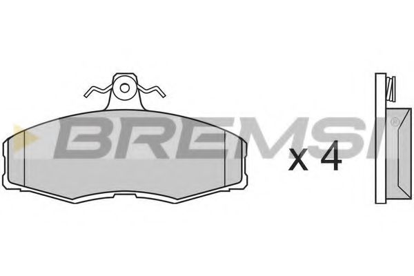 BREMSI BP2208 Тормозные колодки для SKODA FAVORIT
