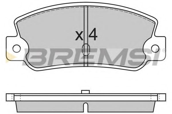 BREMSI BP2212 Тормозные колодки для AUDI V8