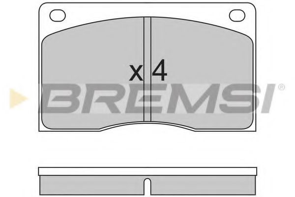BREMSI BP2213 Тормозные колодки BREMSI для RENAULT