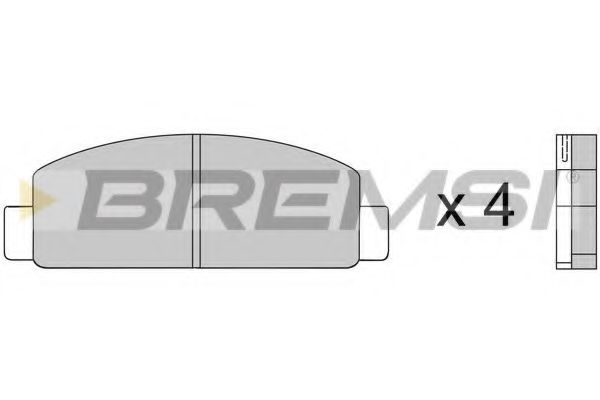 BREMSI BP2218 Тормозные колодки BREMSI 