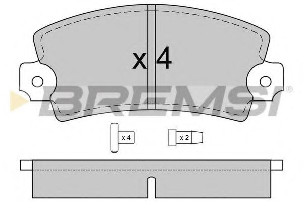 BREMSI BP2220 Тормозные колодки BREMSI 