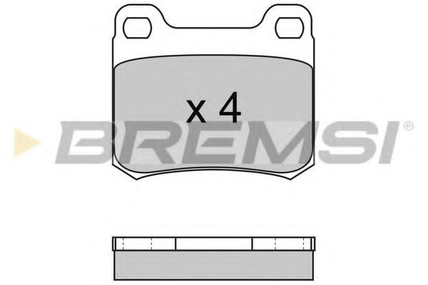 BREMSI BP2227 Тормозные колодки BREMSI для MERCEDES-BENZ