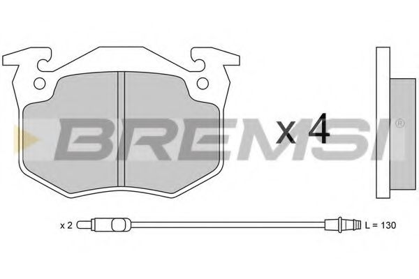 BREMSI BP2230 Тормозные колодки BREMSI 