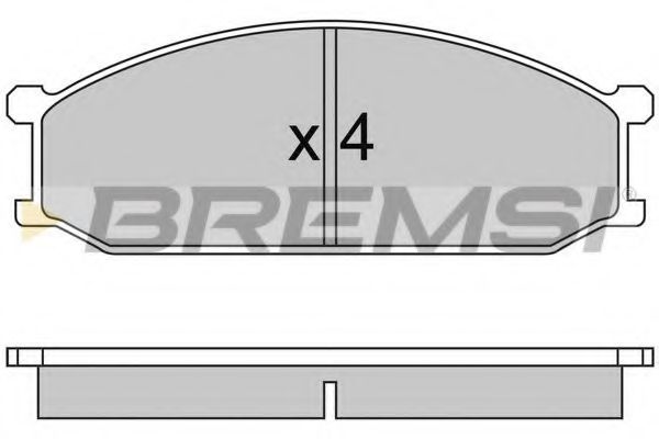 BREMSI BP2233 Тормозные колодки BREMSI 