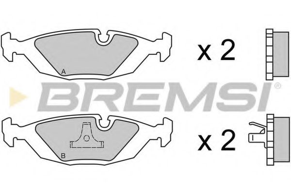 BREMSI BP2236 Тормозные колодки BREMSI 