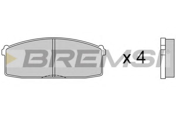 BREMSI BP2237 Тормозные колодки BREMSI 