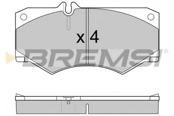 BREMSI BP2238 Тормозные колодки BREMSI для MERCEDES-BENZ G-CLASS