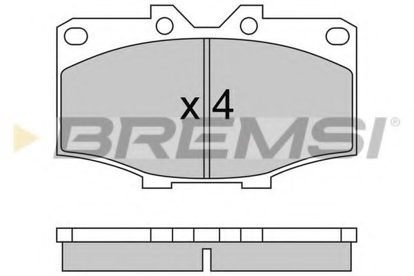 BREMSI BP2242 Тормозные колодки BREMSI 