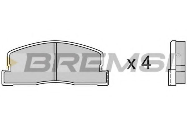 BREMSI BP2247 Тормозные колодки BREMSI 