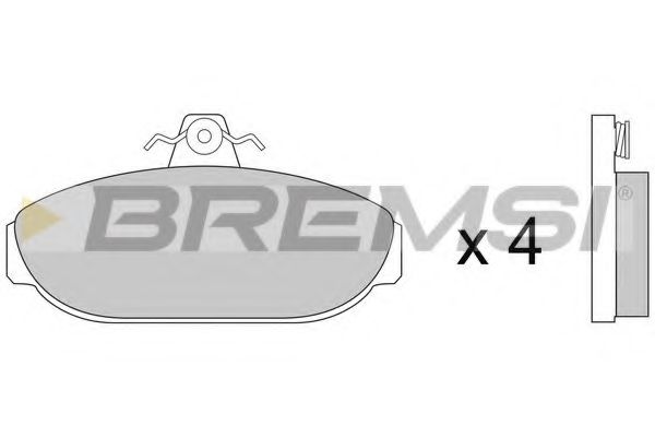 BREMSI BP2248 Тормозные колодки BREMSI для VOLVO