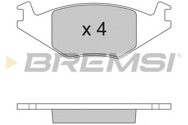 BREMSI BP2262 Тормозные колодки BREMSI 
