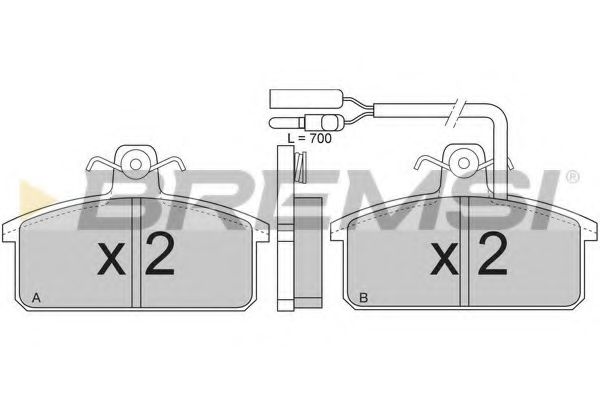 BREMSI BP2265 Тормозные колодки BREMSI 