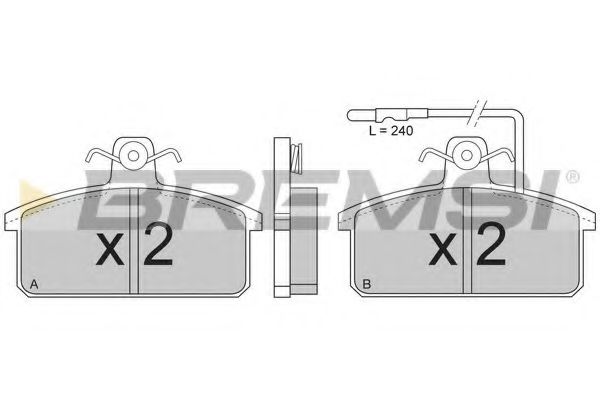 BREMSI BP22652 Тормозные колодки BREMSI 