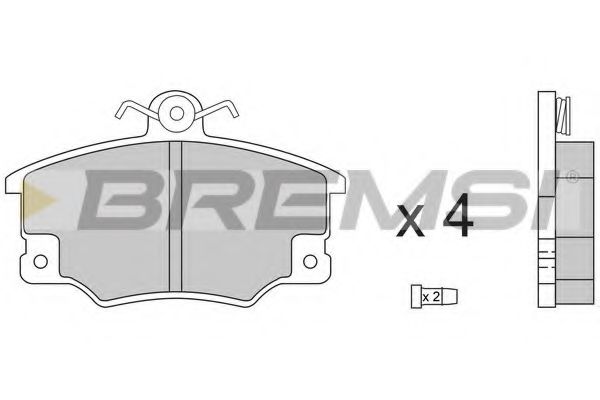 BREMSI BP2268 Тормозные колодки BREMSI для SEAT