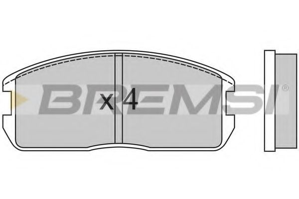 BREMSI BP2270 Тормозные колодки BREMSI 