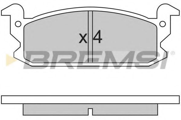 BREMSI BP2280 Тормозные колодки BREMSI 