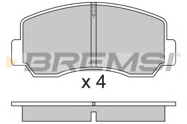 BREMSI BP2296 Тормозные колодки BREMSI 